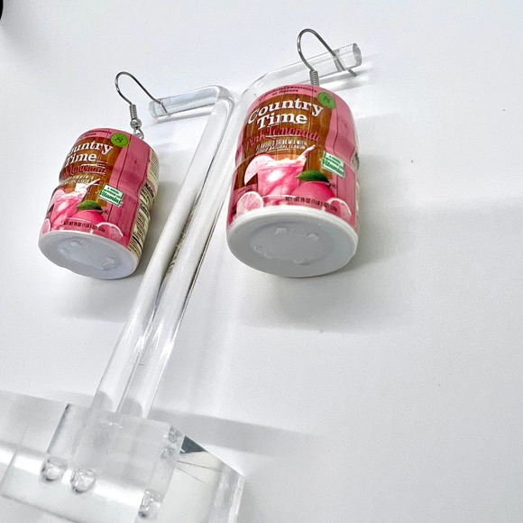 Pink Lemonade Earrings - Country Time - Mini Brands Earrings - Summer Earrings - Picture 3 of 7